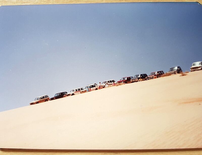 <p>An excursion to Liwa in the early 1990s. Courtesy Harry Bonning</p>
