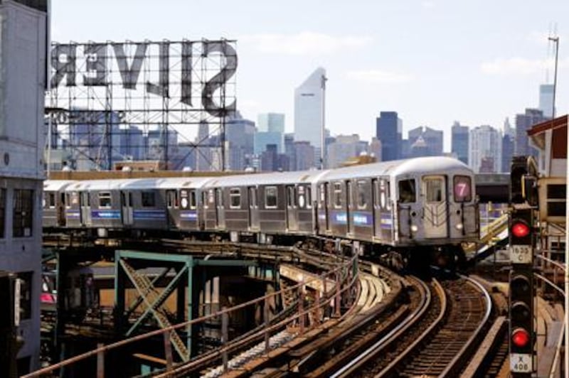The Silvercup sign is one of the first sights a traveller sees as the "7 train" leaves the tunnel from Manhattan to Queens.