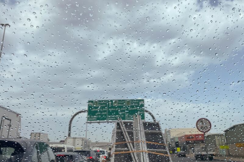 Heavy rainfall is expected to hit parts of the UAE on Sunday. Antonie Robertson / The National