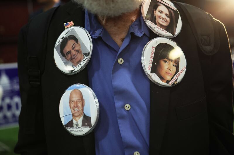 A Republican leadership forum at Newtown Athletic Club on May 11, 2022 in Newtown, Pennsylvania. AFP