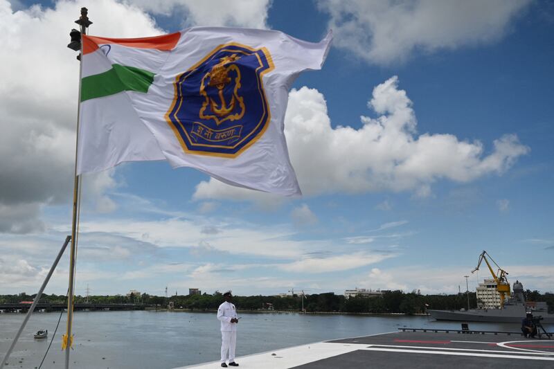 The 'INS Vikrant' is 262 metres long and 62m wide. AFP