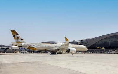 Etihad Airways operates the first commercial flight opening Terminal A. Photo: Etihad Airways