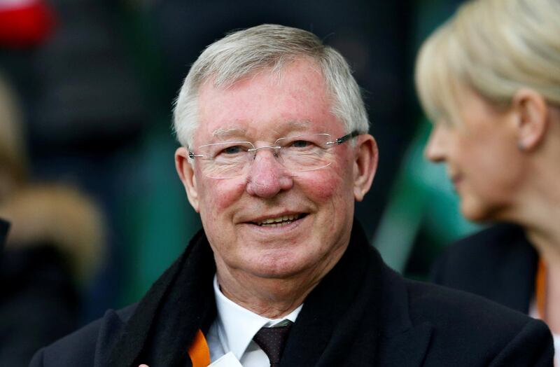 FILE PHOTO: Soccer Football - Saint-Etienne v Manchester United - UEFA Europa League Round of 32 Second Leg - Stade Geoffroy-Guichard, Saint-Etienne, France - 22/2/17 Sir Alex Ferguson in the stands Action Images via Reuters / Andrew Boyers/File Photo