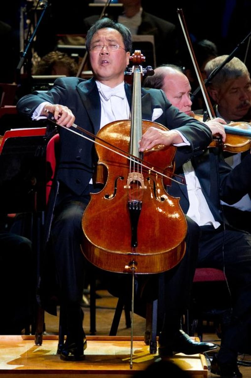 Yo-Yo Ma says his performances are all about connecting with the audience, rather than technical virtuosity. Jeff Fusco / Getty Images