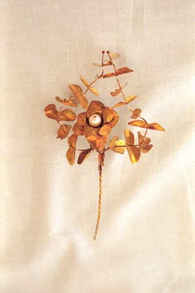 One of the limited-edition brooches by Krikor Jabotian, for Beit El Baraka. Courtesy Krikor Jabotian