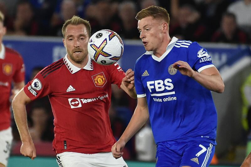 Harvey Barnes – 6 Faced an on-song Dalot, drew an early booking from the Portuguese and should have asked more questions of his marker over the remainder of the game. Had De Gea briefly panicked with a 25-yard curler. Looked short on confidence. AP