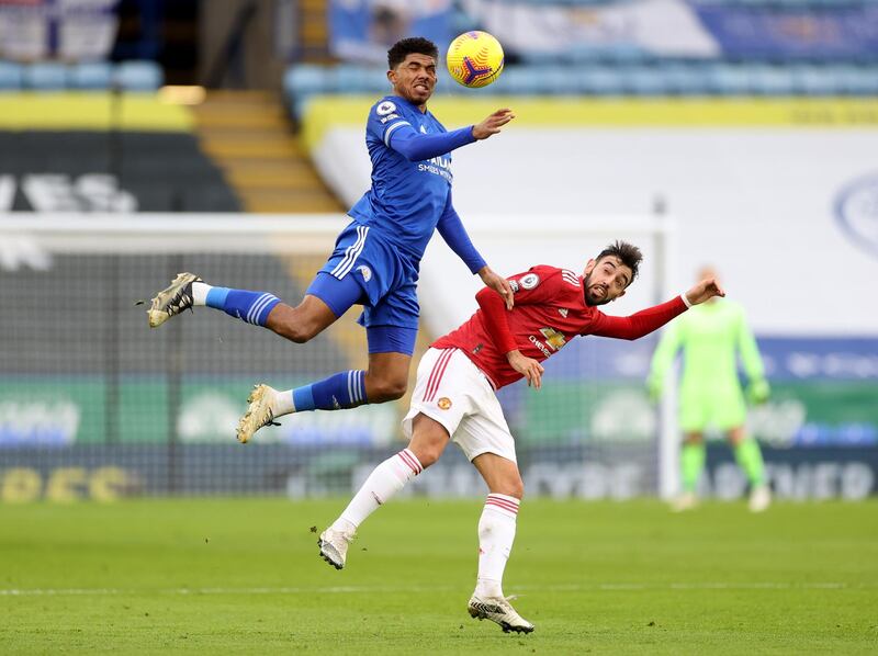 Wesley Fofana  - 7: Superb composed defending just after break to stop James baring in on goal after Evans had been taken out of game by Martial stepover. Beaten to header by Maguire as Foxes old boy headed over from corner in second half. Reuters