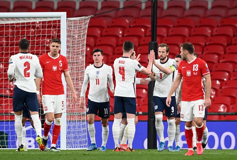 March 31, 2021. England 2 (Kane pen 19', Maguire 85') Poland 1 (Moder 58'): A late Harry Maguire goal denied Poland a point at Wembley after Jakub Moder had levelled the scores following a John Stones error. “Seeing our players come off the pitch sad after the way they played in the second half, it’s a good way to think about our future," said Sousa. "We are in a good way and we need to keep going." Getty