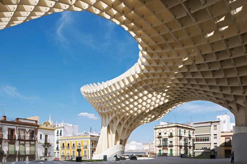 Metropol Parasol by J Mayer H Architects in Seville, Spain. Getty Images