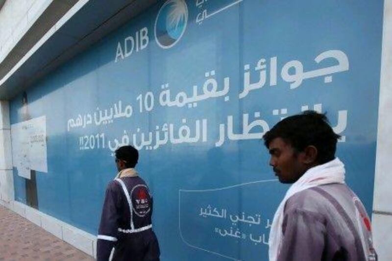 ADIB's shares rose 1.2 per cent yesterday. Sammy Dallal / The National