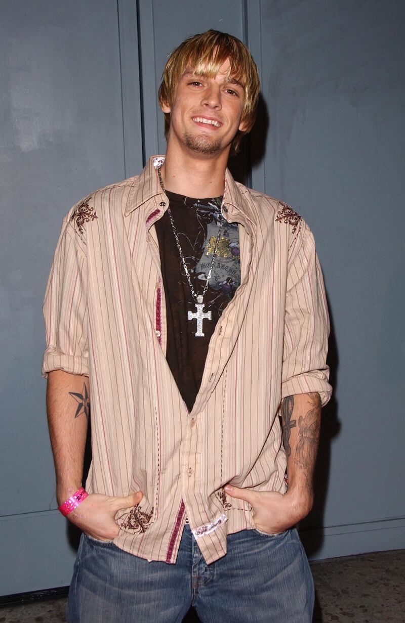 Aaron Carter at the T-Mobile Sidekick 3 party on Sunset Boulevard in Hollywood in 2006. AFP