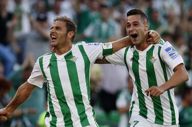 Real Betis winger Joaquin, left, says 'Betis will always be in my heart whether I'm playing or not.' EPA