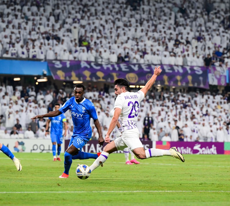 Mathias Palacios in action for Al Ain. Photo: Al Ain FC