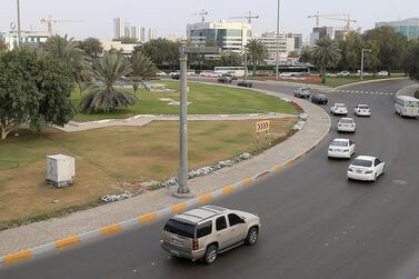 The multi-lane roundabout near Carrefour on Airport Road in Abu Dhabi is tough to negotiate. Ravindranath K / The National