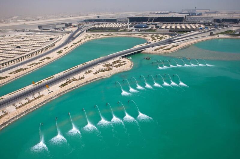 An aerial view of the new airport. HIA / AP Photo