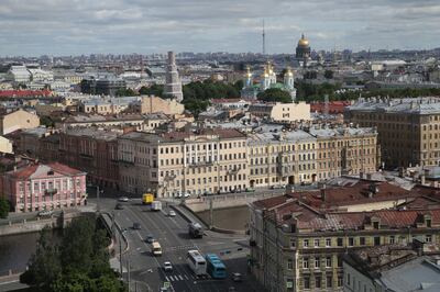 Saint Petersburg's Fontanka river embankment. Getty Images