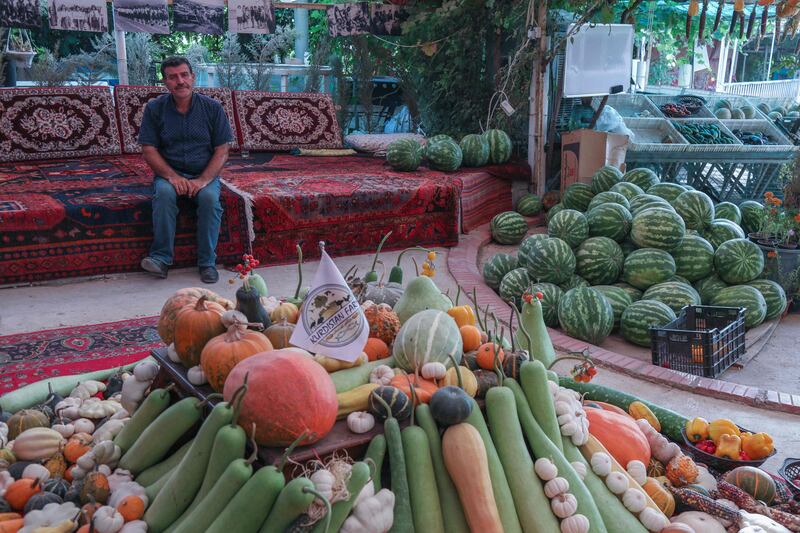 Iraqi-Kurdish farmer Hamid Ismail Abdulrahman, 47, is also a farmer in Halabja.