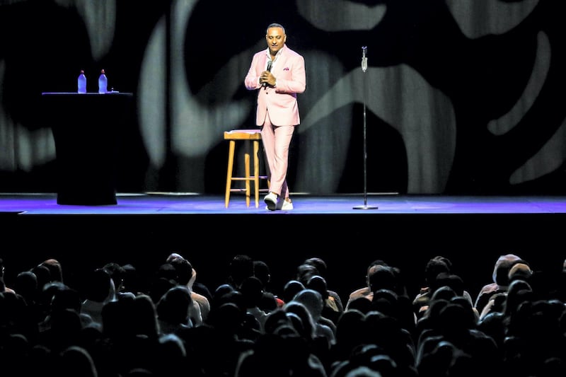 RUSSELL PETERS - THE DEPORTED WORLD TOUR at Dubai's Coca-Cola Arena. courtesy: Coca-Cola Arena.