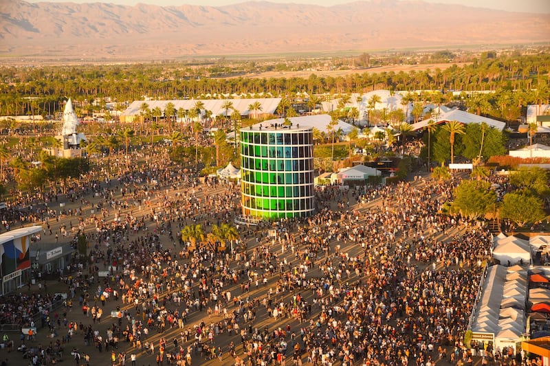INDIO, CALIFORNIA - APRIL 21: Festival atmosphere at the 2019 Coachella Valley Music And Arts Festival - Weekend 2 on April 21, 2019 in Indio, California.   Presley Ann/Getty Images for Coachella/AFP