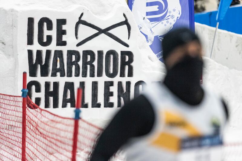 Sub-zero temperatures and snow-covered obstacles tested participcants' endurance. 
