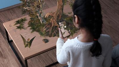 Long-extinct animals can be brought to life in your own home with the new 'Museum Alive' app. Alchemy Immersive 