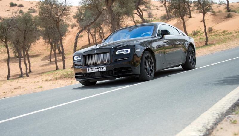 The luxury coupé Rolls-Royce Wraith Black Badge. Courtesy Roger Harrison