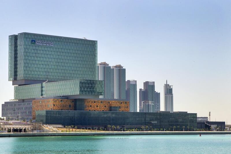 The Cleveland Clinic on Al Maryah Island in Abu Dhabi. Mona Al-Marzooqi / The National 

