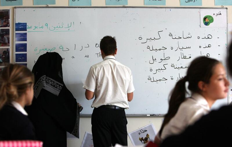 Readers discuss the challenges of learning Arabic in the UAE. Pawan Singh / The National 