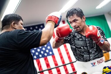 Manny Pacquiao had expected to contest his 72nd professional bout next month, but those plans were postponed because of the coronavirus. Shutterstock