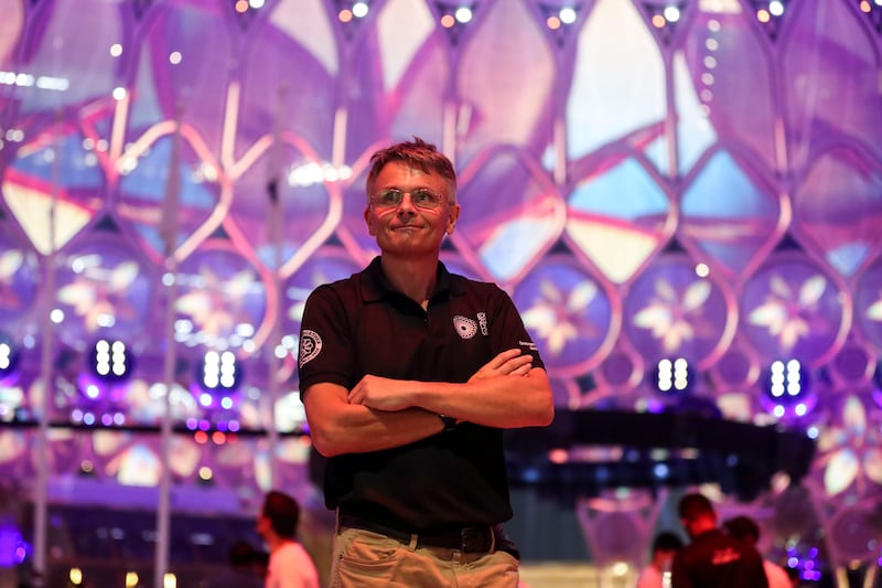 William Ainley, Technical Director of Events and Entertainment at Dubai Expo 2020. Khushnum Bhandari/ The National