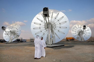 The Mohammed bin Rashid Al Maktoum Solar Park in Dubai. Vijay Valecha of Century Financial says wind and solar are the most promising clean energy stocks for investors. Reuters  