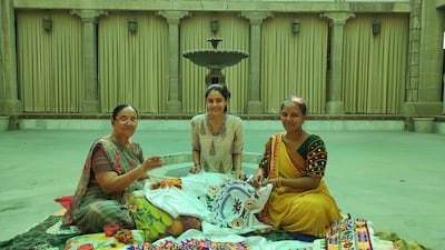 The love of heritage runs in the veins of Brijeshwari Kumari Gohil, centre. Photo: Brijeshwari Kumari Gohil