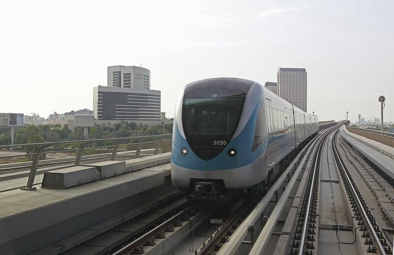Dubai Metro was the most popular mode of public transport. Jeffrey E Biteng / The National