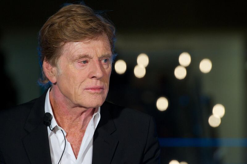 MADRID, SPAIN - NOVEMBER 26:  Actor Robert Redford attends Sundance Channel launch cocktail at the Telefonica store on November 26, 2012 in Madrid, Spain.  (Photo by Carlos Alvarez/Getty Images)