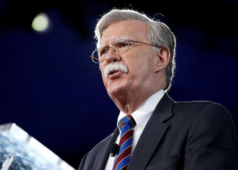 FILE PHOTO: Former U.S. Ambassador to the United Nations John Bolton speaks at the Conservative Political Action Conference (CPAC) in Oxon Hill, Maryland, U.S. February 24, 2017. REUTERS/Joshua Roberts/File Photo