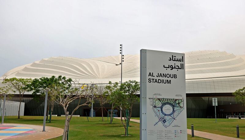 The Al Janoub Stadium will host six matches during the World Cup 2022. AFP