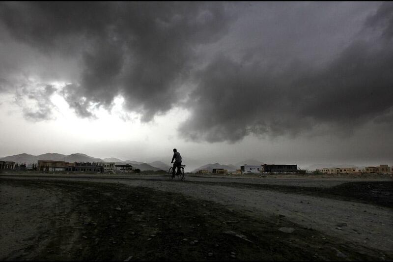 SHARJAH , UNITED ARAB EMIRATES Ð Feb 26 : Cloudy sky in Kalba city in Sharjah. ( Pawan Singh / The National ) For News.
