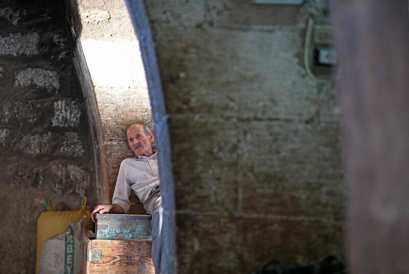 A worker takes a well-earned break.