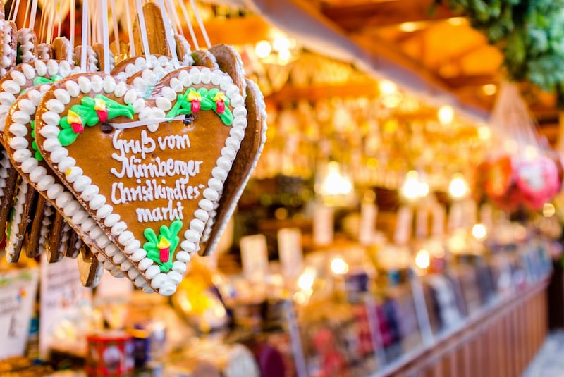 The Nuremberg Christmas markets, where gingerbread can always be found. Getty Images