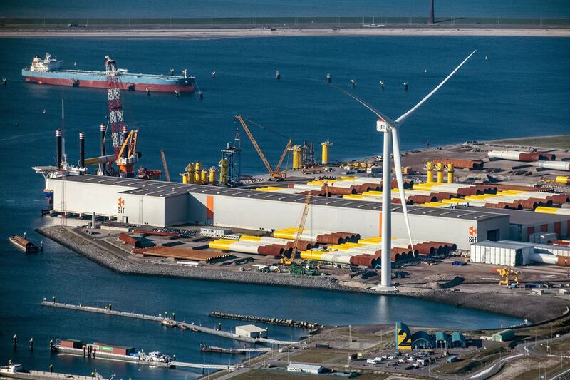 GE's Haliade-X offshore turbine prototype. Courtesy GE Renewable Energy