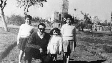 Abdel Hadi El Gazaar's daughter, Tayseer (right), writes of her father's kindness. El Gazaar is pictured with his daughters in Cairo in the 1960s. Photo: Khaf Publishers