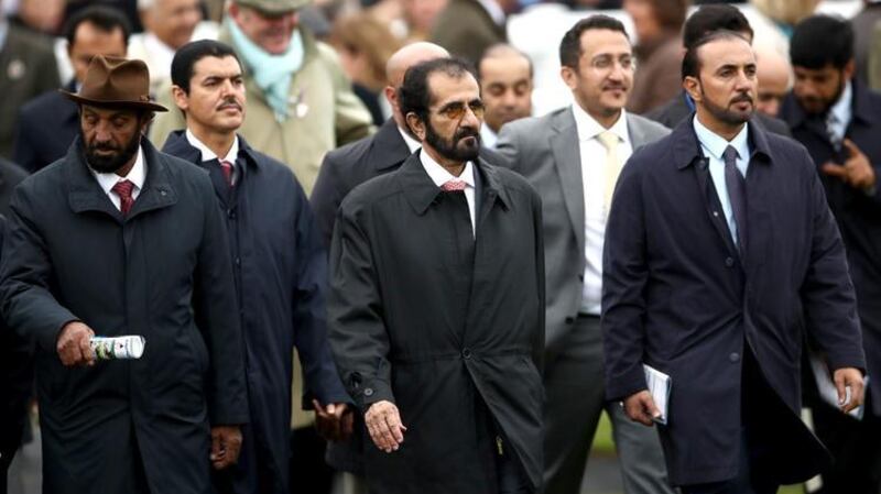 Sheikh Mohammed bin Rashid, Vice President and Ruler of Dubai, seen here during the second day of the Dubai Future Champions Festival at Newmarket on October 11. Sheikh Mohammed's Godolphin stable its 600th win of the year on Monday with two winners at Kempton. PA