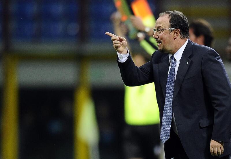 Rafa Benitez's Napoli side are in 10th in Serie A through four rounds of play. Filippo Monteforte / AFP
