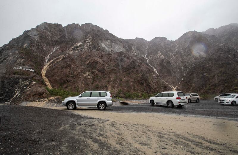 Khor Fakkan has experienced two days of intense rainfall. Ruel Pableo for The National

