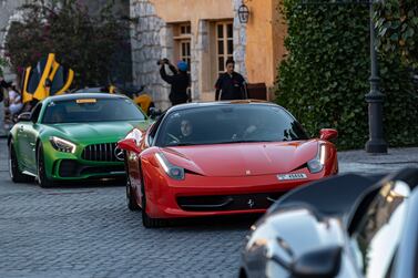 More than 40 supercars participated in the parade. Antonie Robertson / The National