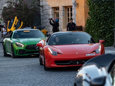 More than 40 supercars participated in the parade. Antonie Robertson / The National