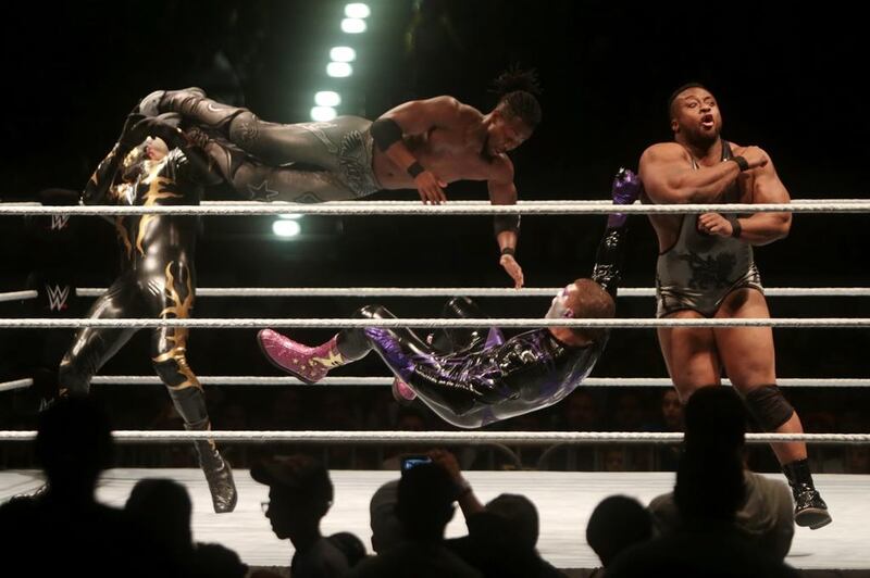 Tag team Stardust fights The New Day. Christopher Pike / The National