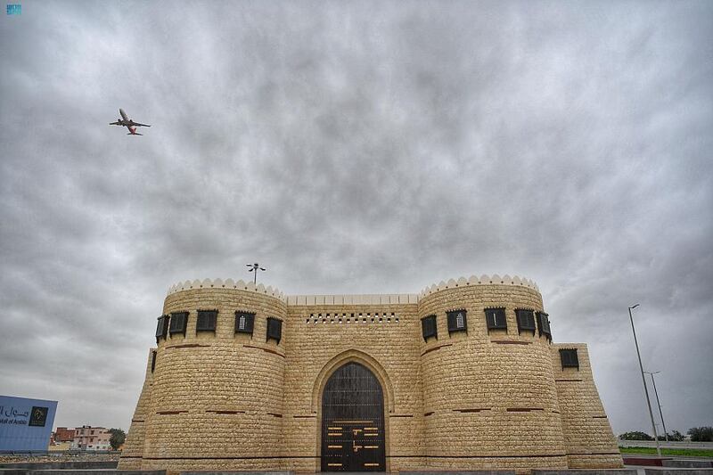 Heavy storm clouds in Jeddah. Photo: SPA