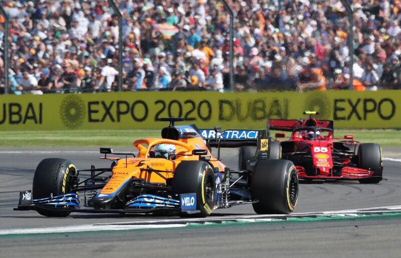 McLaren's Daniel Ricciardo during the race.