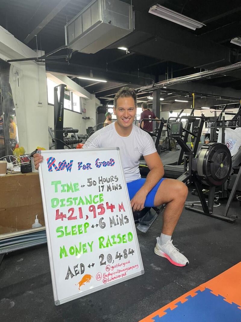Sean Burgess fought exhaustion, sleeping for only six minutes in two nights as he rowed 421,954 metres in 50-plus hours – a distance equivalent to 10 back-to-back marathons. All photos: Sean Burgess 